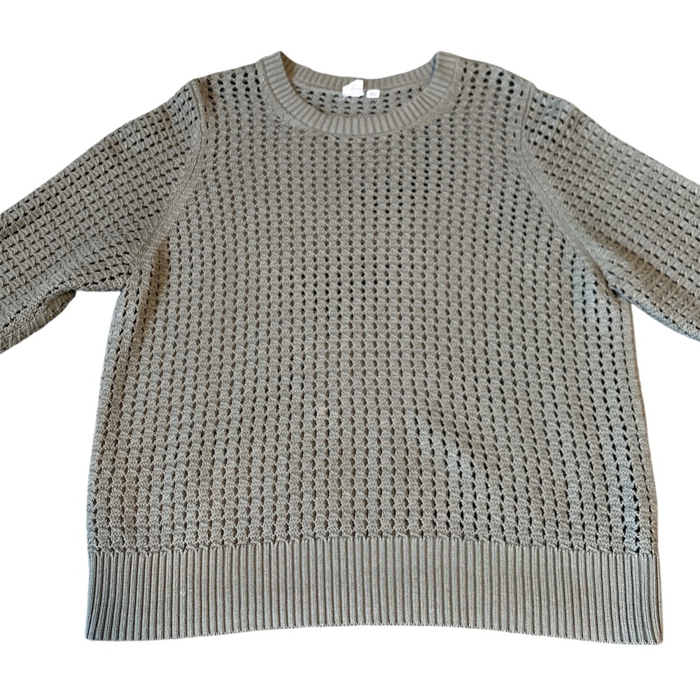 Gap Cotton Crochet Crewneck Sweater - Picture 4 of 10